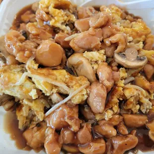 Chicken Egg Foo Young, takeout