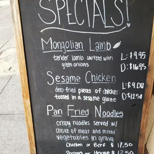 Specials!