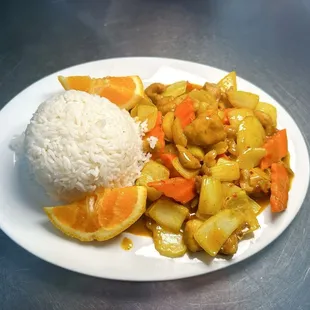 curry chicken with rice