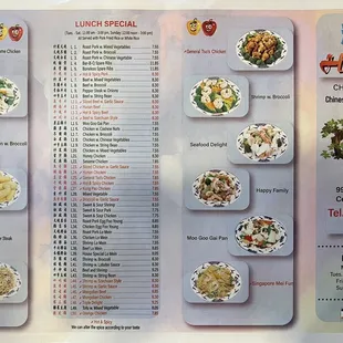 April 2022 Menu Front