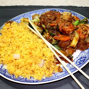 Triple Delight w/fried rice