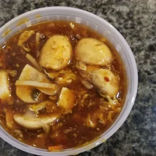 Hot and sour soup without chicken