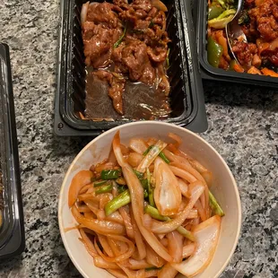 Old meat but it was all inions anyways