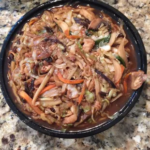 Mu Shu Chicken - really delicious flavor