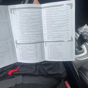a car&apos;s manual book