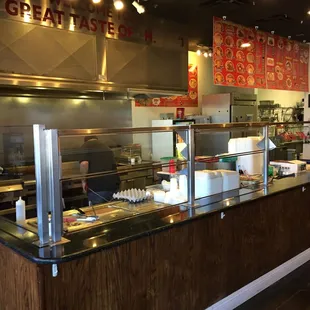 Damien the cook and owner at Hunberto's preparing some more great Mexican Food for me. Machaca Breakfast Burrito!