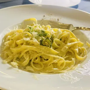 Creamy Crab & Jalapeno Fettucine