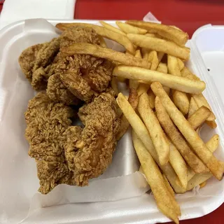 4 Chicken Fingers with Fries