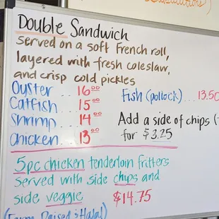 Menu at 7/28/23