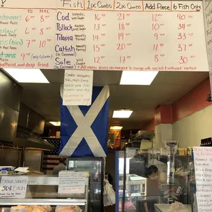 Current menu as of 7/16/21