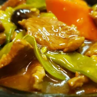 The triple flower beef up close.