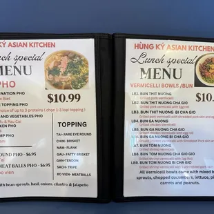 weekday lunch special $10.99