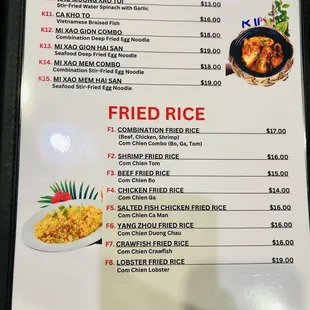ramen and noodles, menu