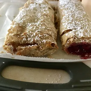 Apple and Cherry (tart cherries not pie filling - yum!)
