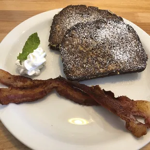 Banana bread French toast.