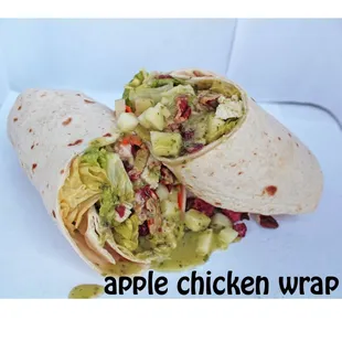 a chicken wrap
