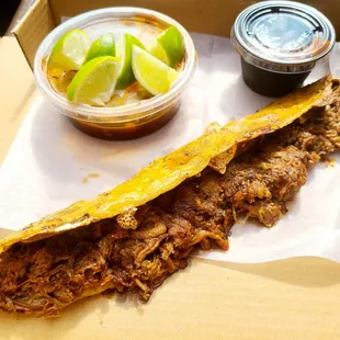 Birria Machete taco