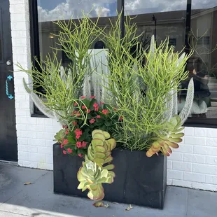 outside