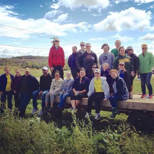 Our crew! 21 peeps and we did a lot in that four hours of our shift! :)