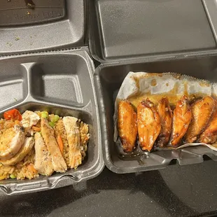 Mike Vick (teriyaki, lemon pepper) and chicken Hibachi Rice