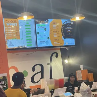 Inside menu