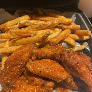 Wings and fries combo