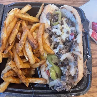 Steak Philly w/Fries