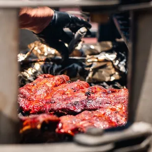 Smoked Louisiana ribs