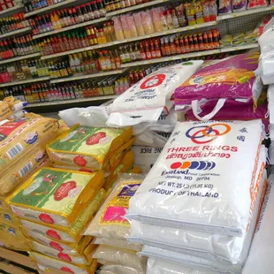 a variety of food items