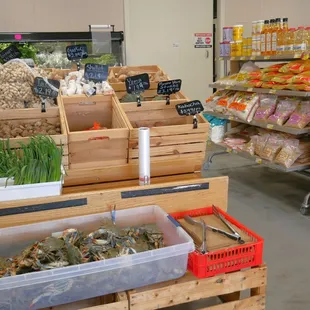 a variety of food items