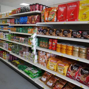 a variety of food items