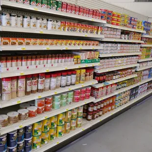 a variety of food items