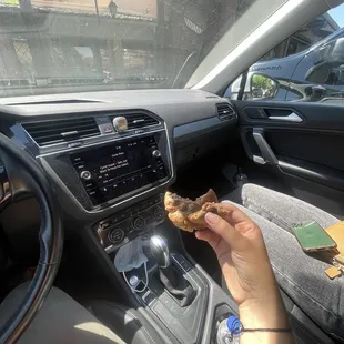 Peanut butter chocolate chip cookie