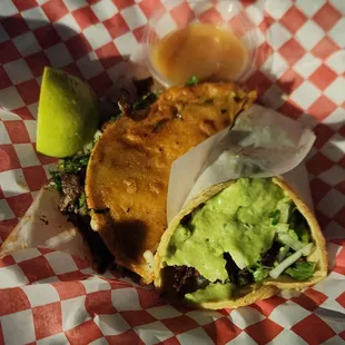 Quesabirria and taco de asada