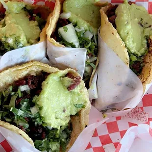 Homemade tortillas Carne Asada is fire fire  and they add guacamole