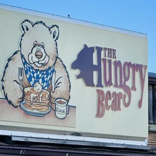 a sign for hungry bears