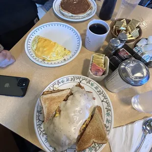 Cindy lou breakfast meal and pancakes