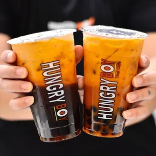 Thai Iced Tea add boba