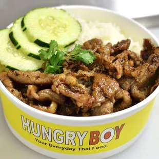 BBQ pork rice bowl is so amazing!!!