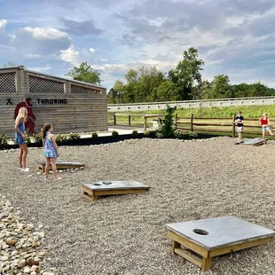 The kids loved the outside games.