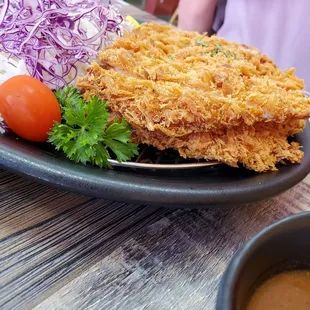 Pork katsu, such a big portion!