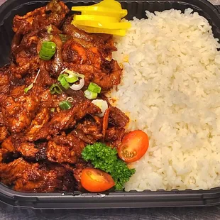 spicy pork rice