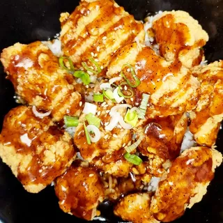 Popcorn chicken Rice Bowl