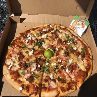 Al pastor pizza