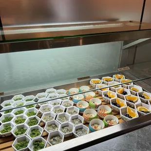 Other fresh items included in sauce bar!