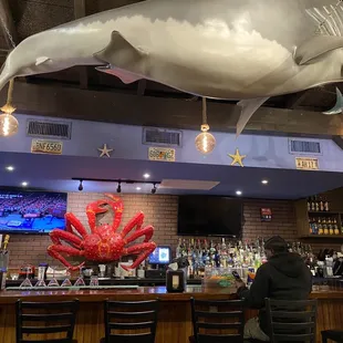 a man sitting at the bar