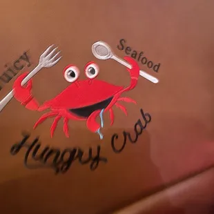 crab with fork and spoon