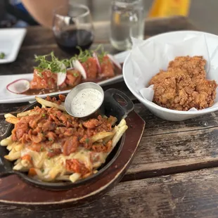 Dirty Fries Lunch  Salmon Carpaccio Chicken Strips Lunch