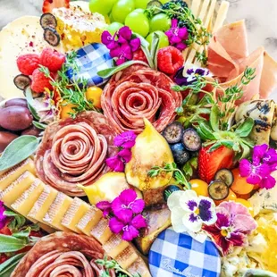 Grazing board close up