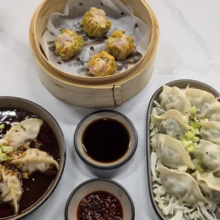 Our combo of dumplings!